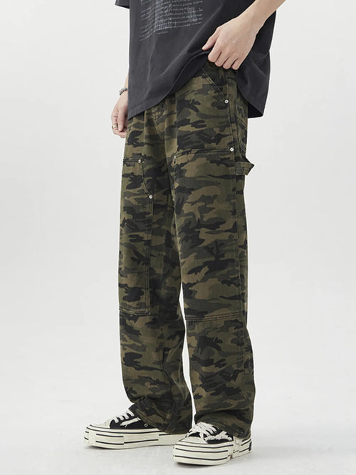 Camouflage Loose Fit Jeans for Men