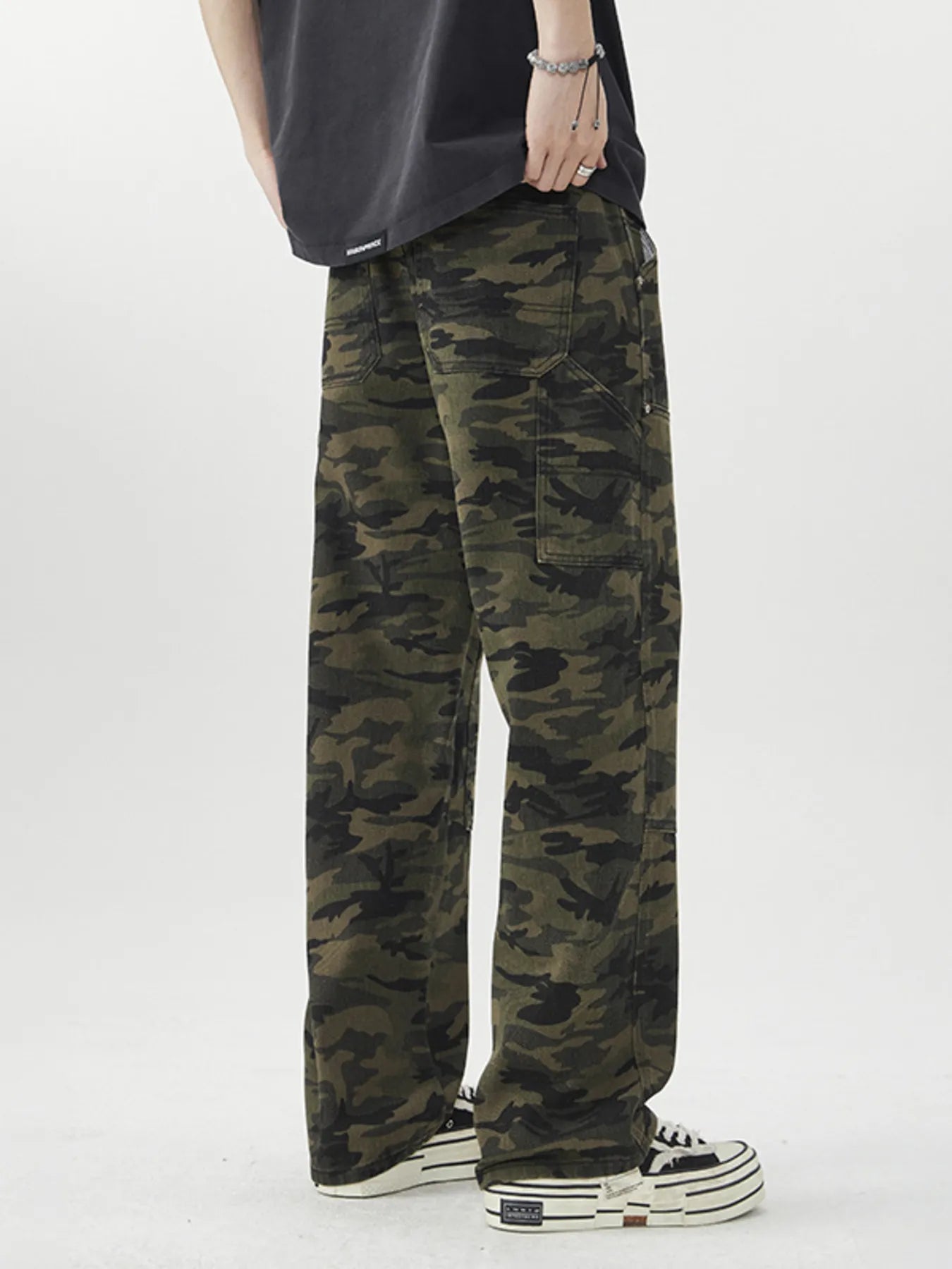 Camouflage Loose Fit Jeans for Men
