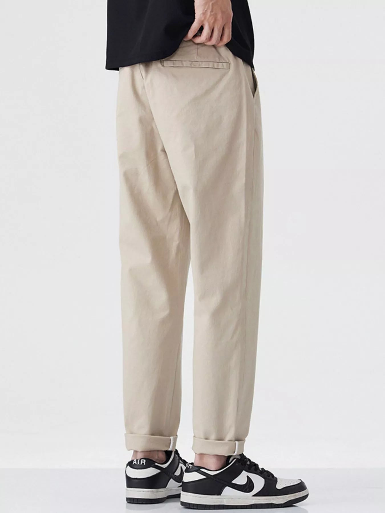 Loose Fit Pants in Dark Gray for Men