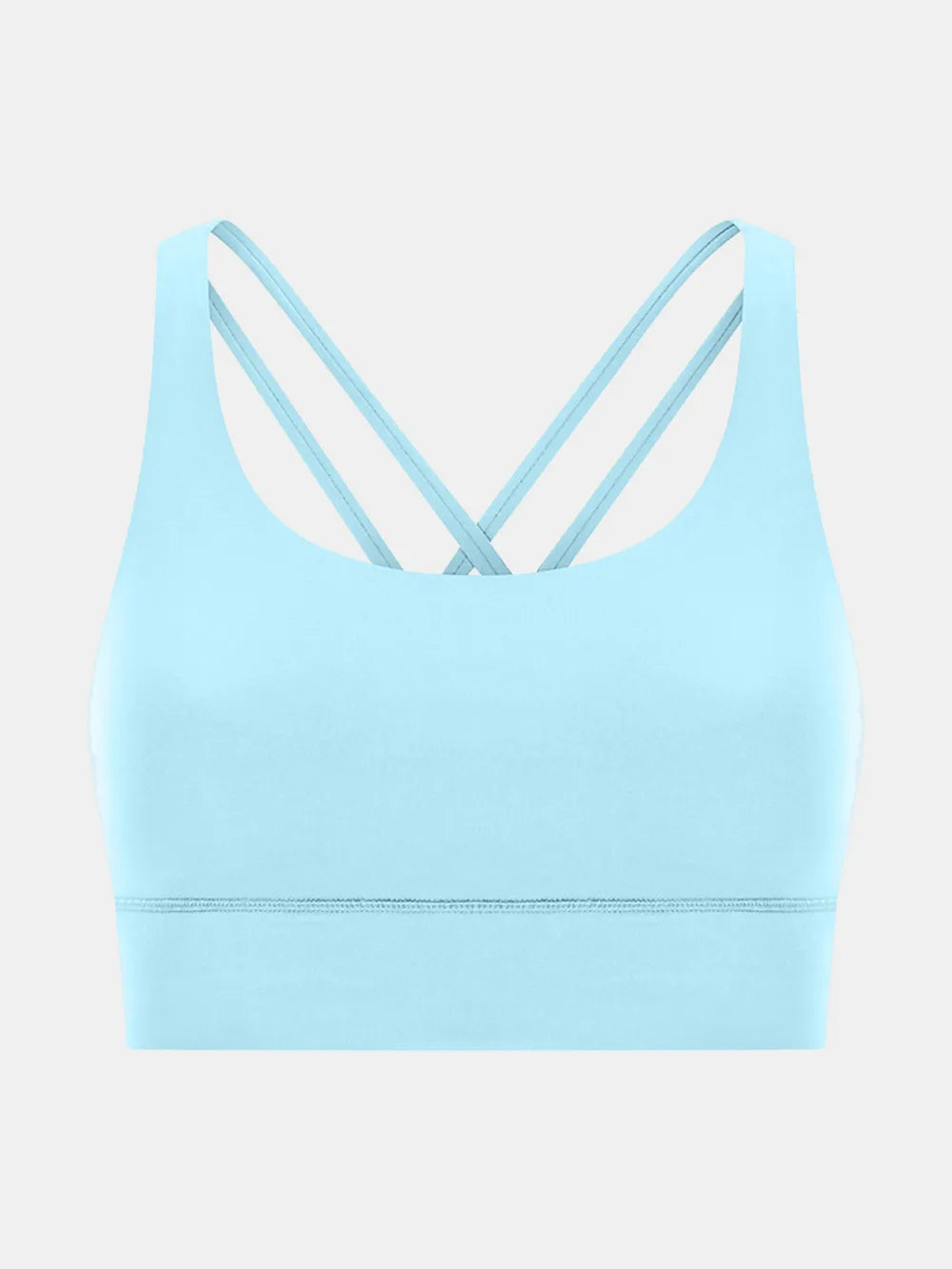 Crisscross Scoop Neck Active Tank in Green for Women