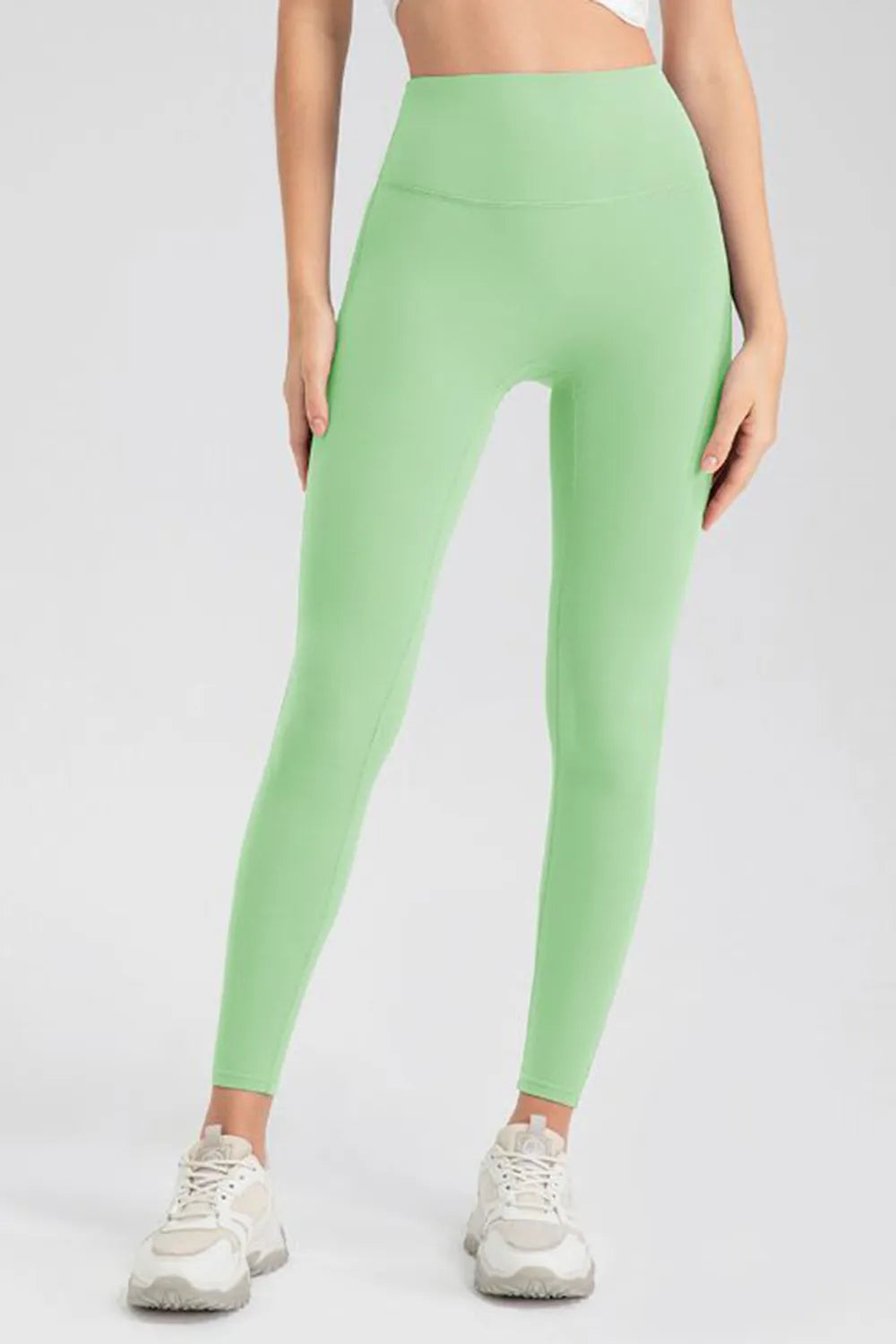 High Waist Skinny Active Pants in Olive for Women