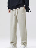 Casual Loose Fit Sweatpants Plus Size in Apricot for Men