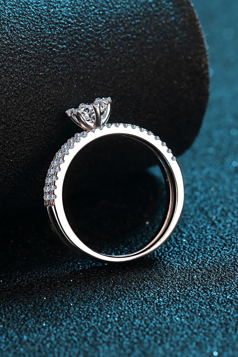 Moissanite 925 Sterling Silver Ring Set for Women