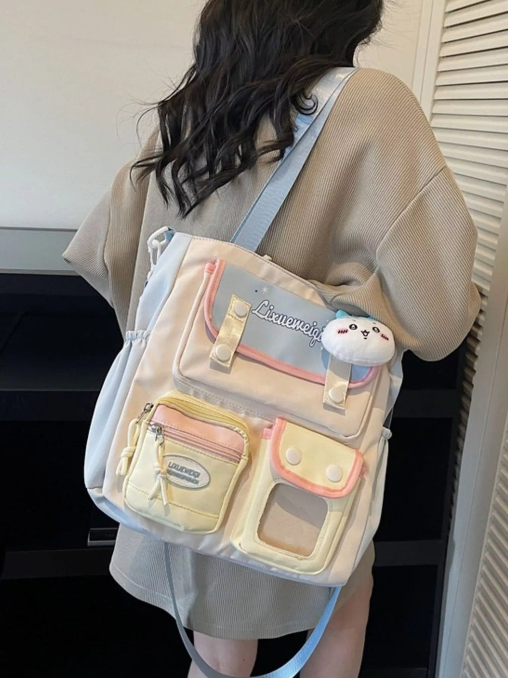 Multi-Pocket Shoulder Bag for Women