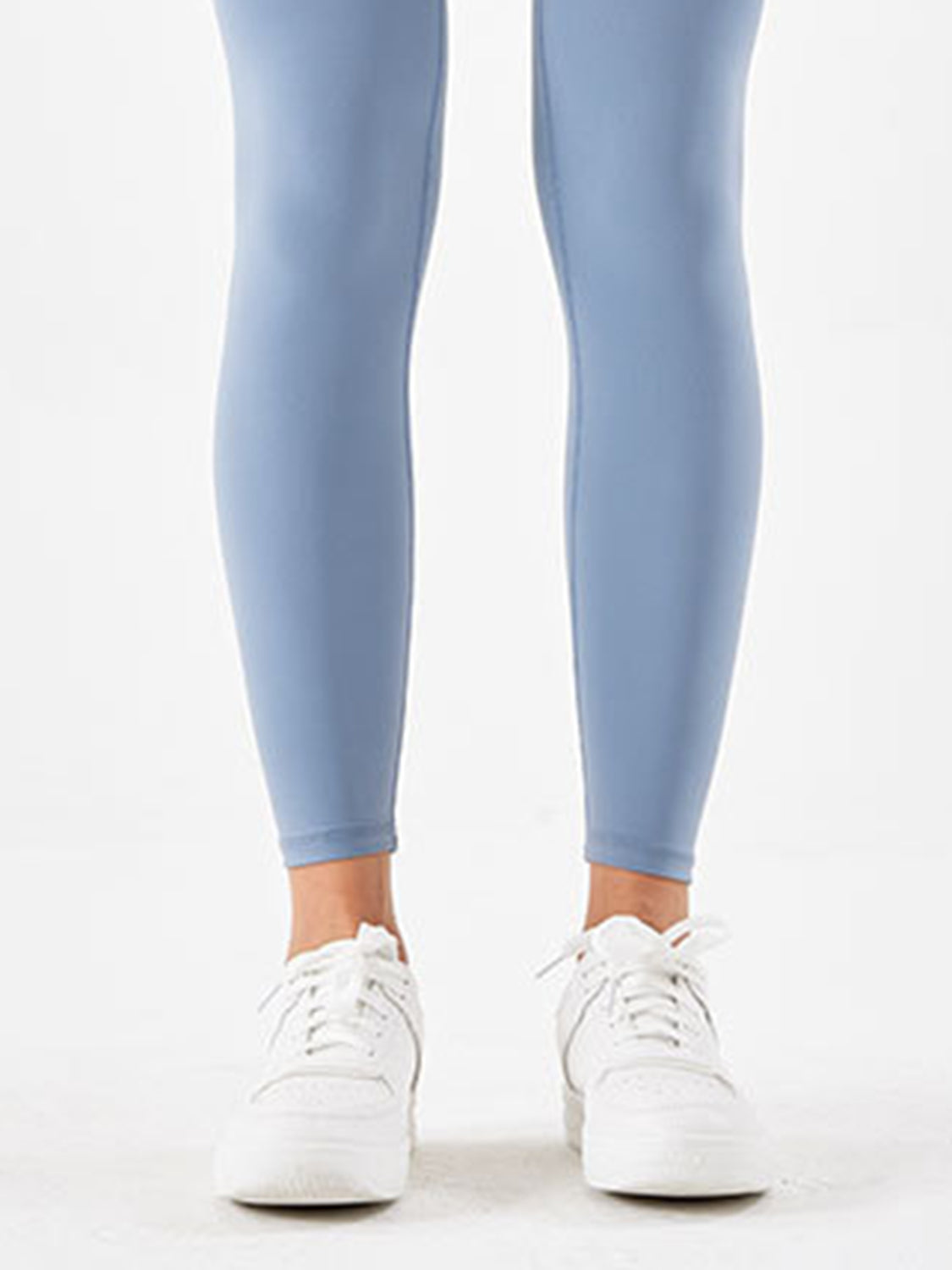 Wide Waistband Sports Leggings in Mocha in Matcha Green for Women