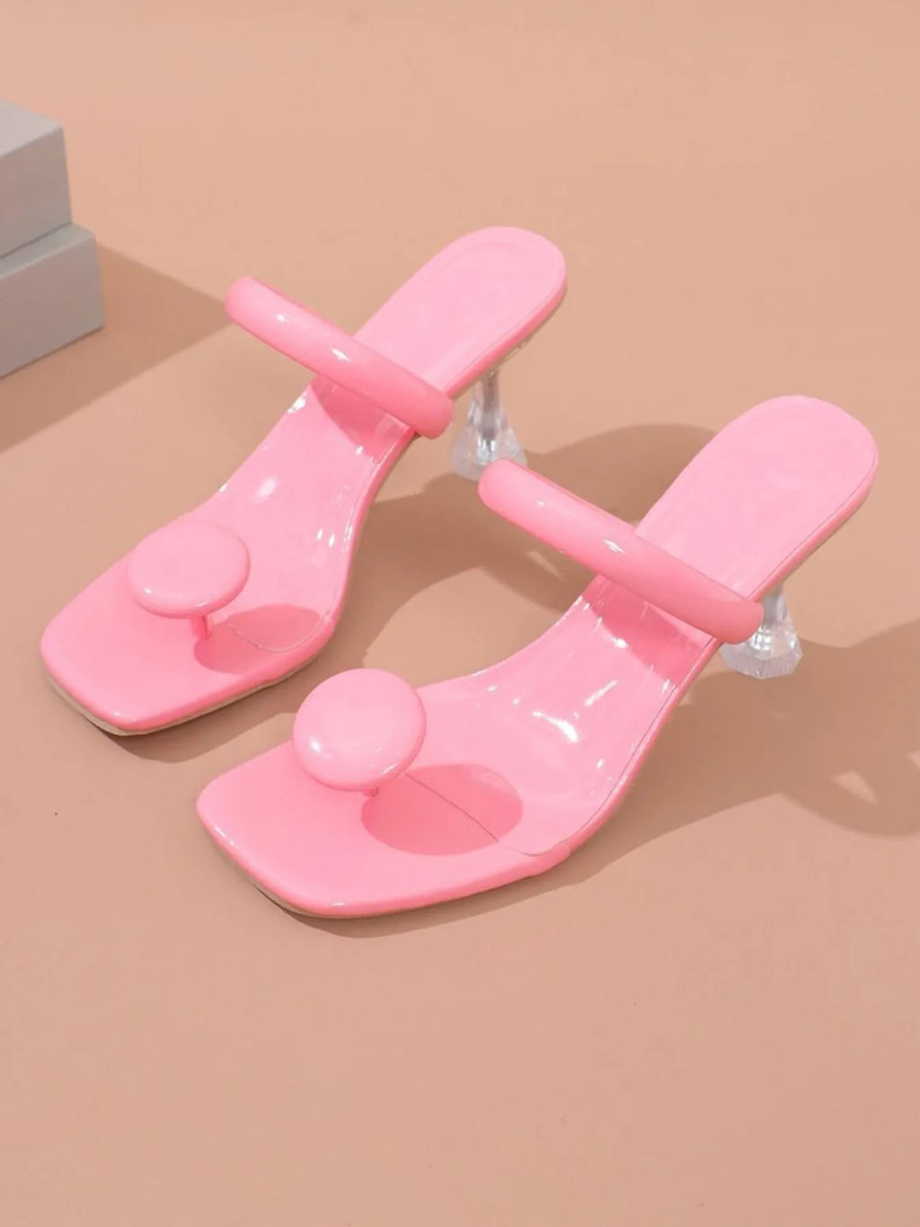 Jelly Ring Toe Sandals in Yellow for Women