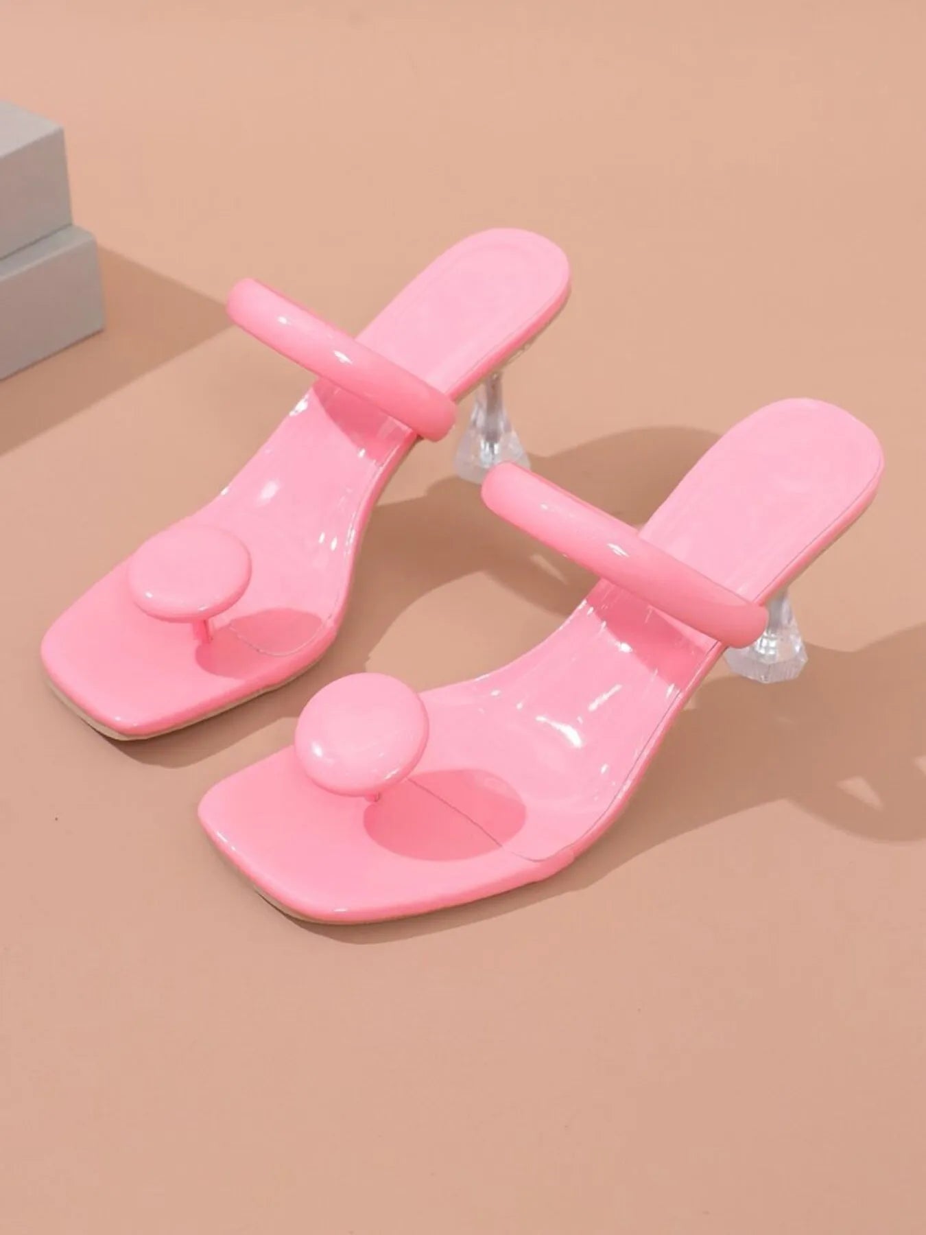 Jelly Ring Toe Sandals in Yellow for Women