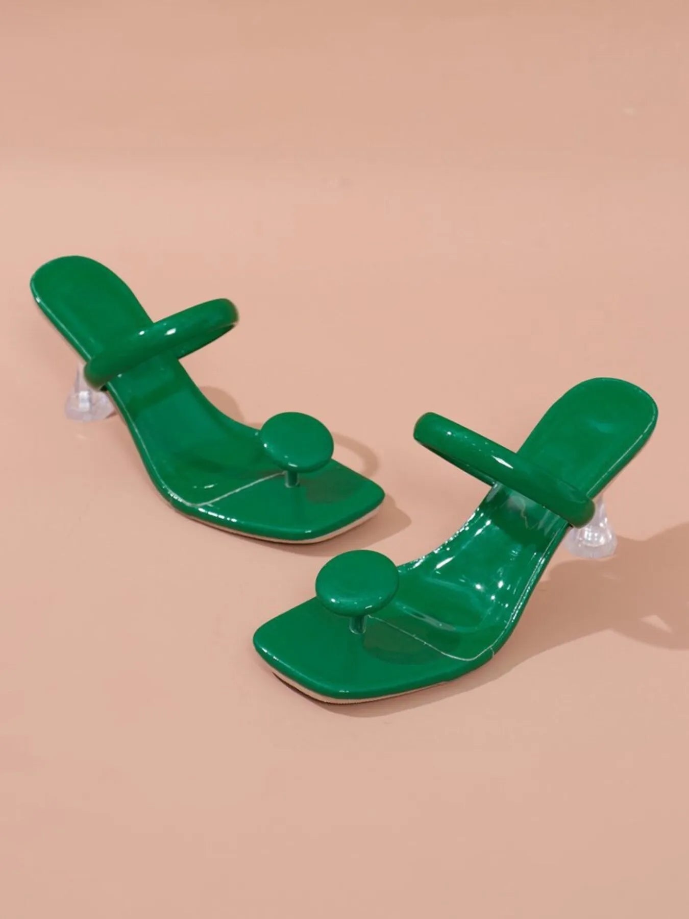 Jelly Ring Toe Sandals in Yellow for Women