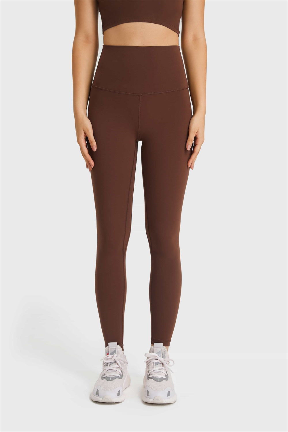 Ultra Soft High Waist Leggings in Brown for Women