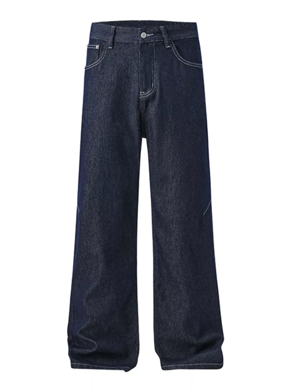 Wide Leg Jeans in Dark Blue for Men