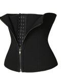 Zipper Shaping Band with Hook and Eye Closure Plus Size in Black for Women