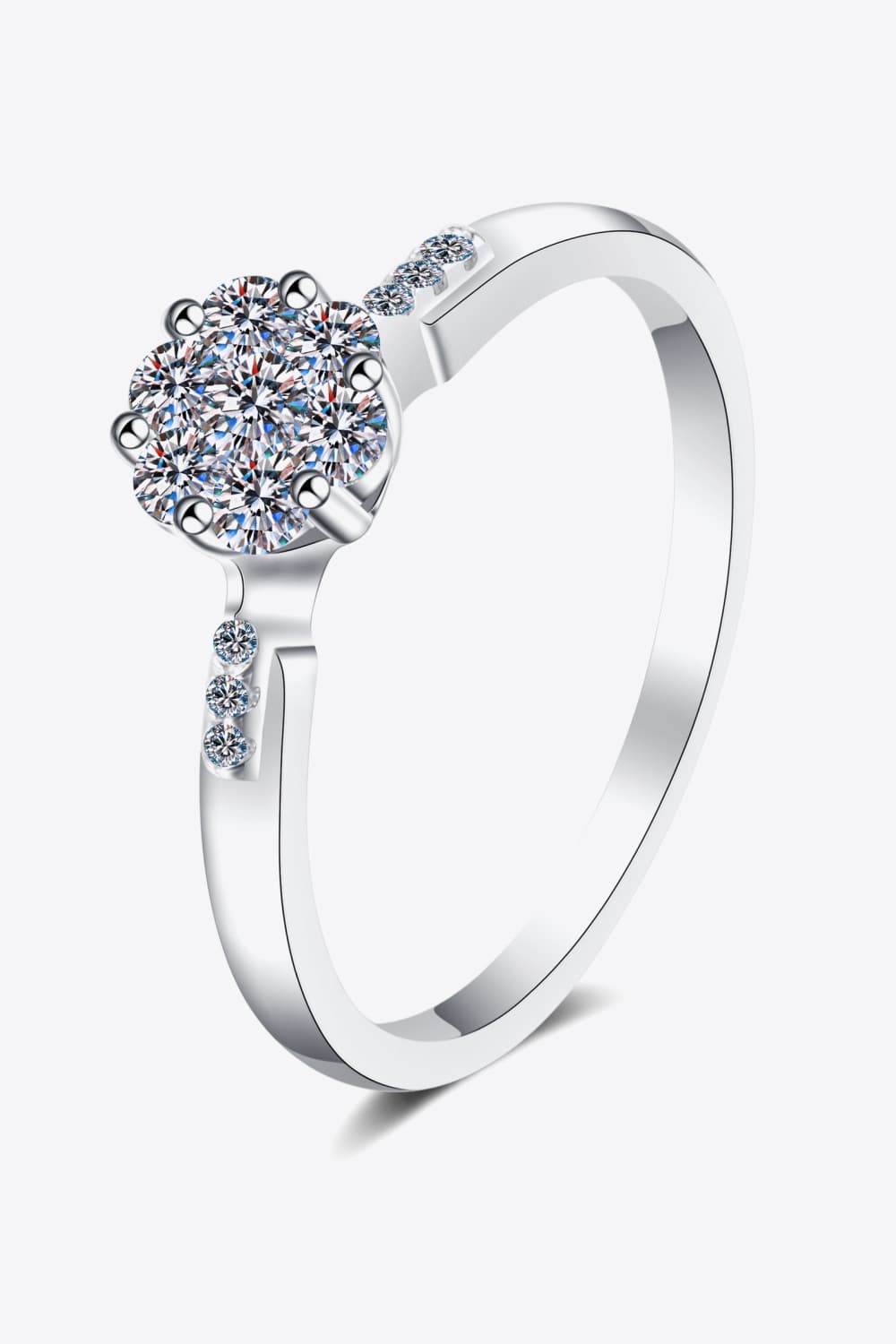 Create Your Dream Life Moissanite Ring in Silver for Women