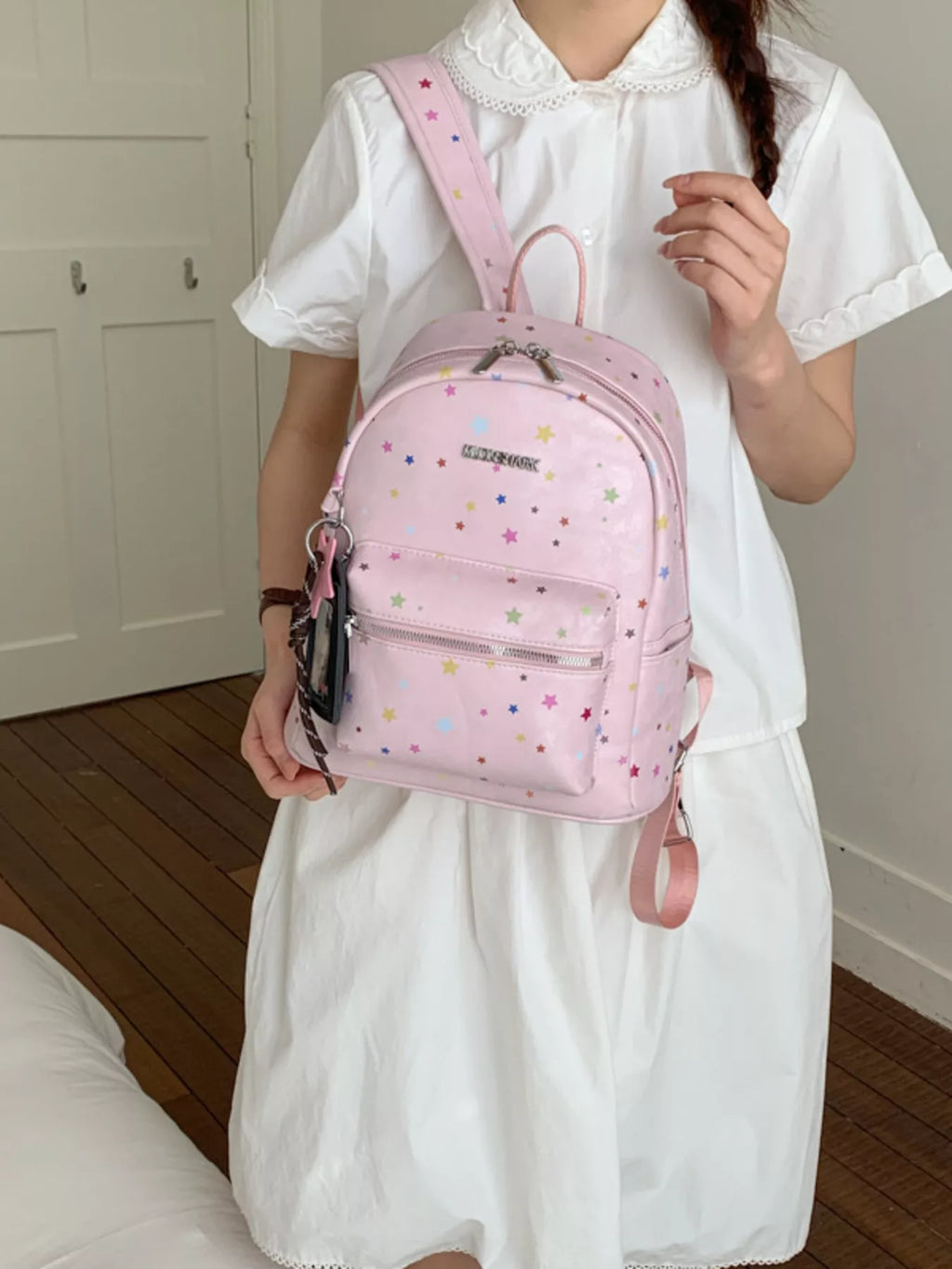 Star Pattern Backpack Bag for Women