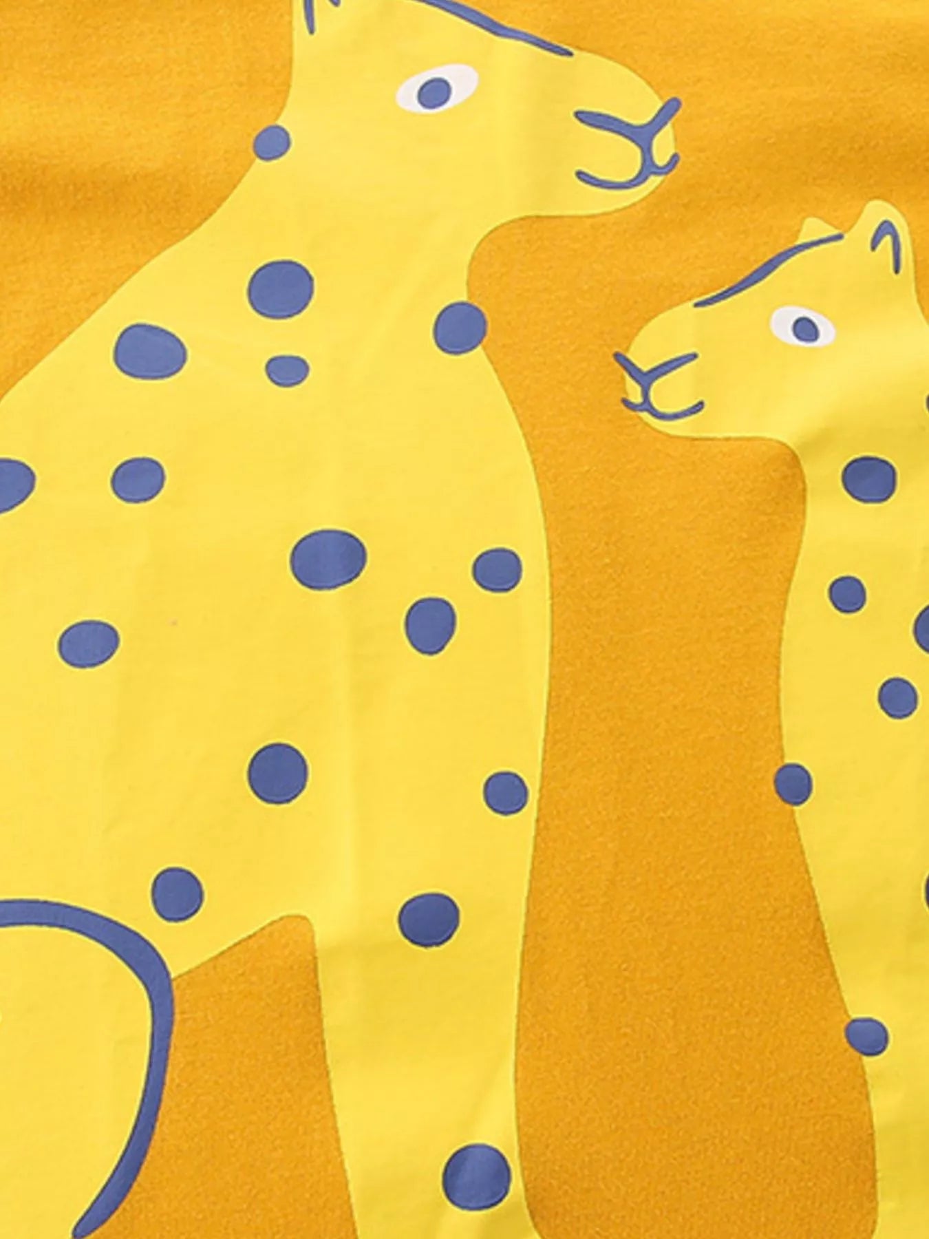 Leopard Print Short Sleeve T-Shirt in Gold for Boys