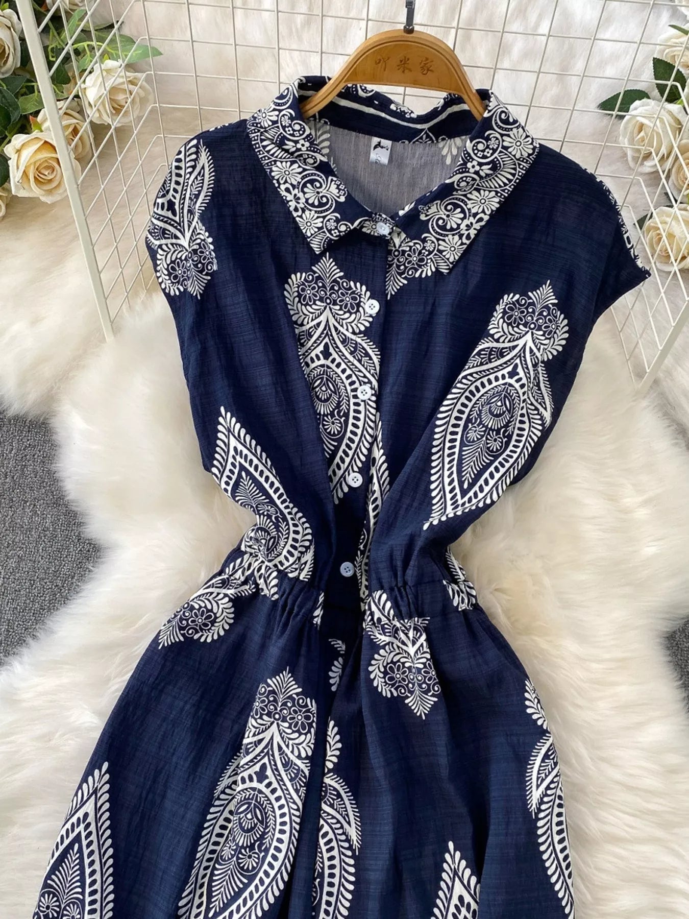 Green Button Front Wide Leg Jumpsuit for Women