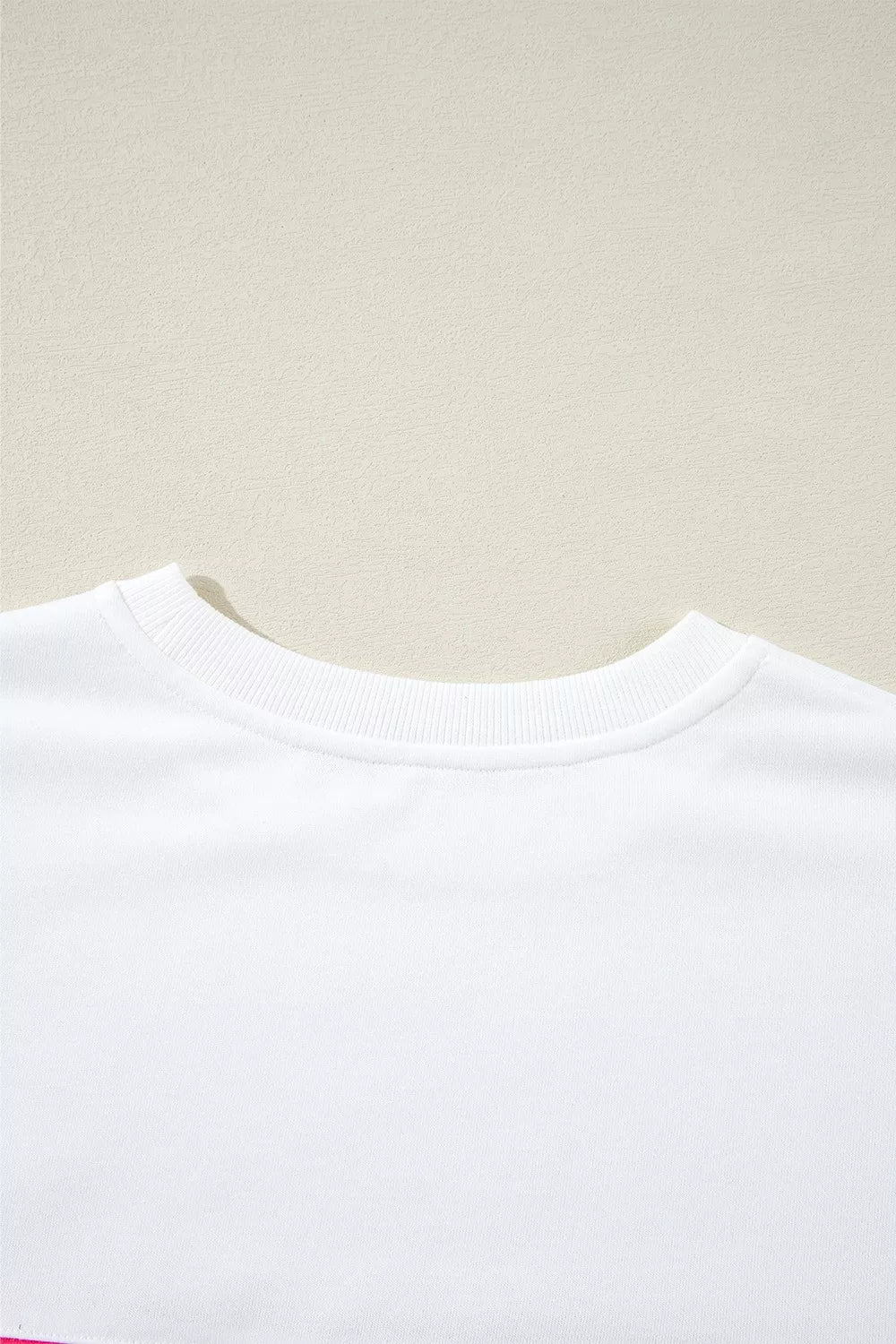 Contrast Striped Round Neck Top for Women