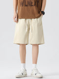 Wide-Leg Shorts Plus Size in Khaki for Men