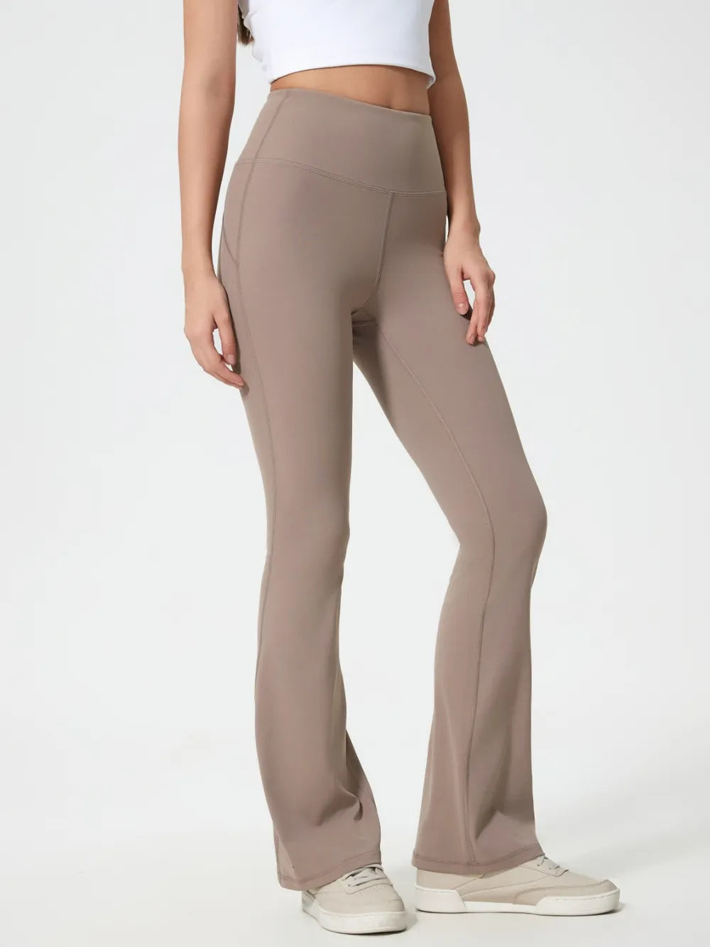High Waist Active Pants in Mocha for Women