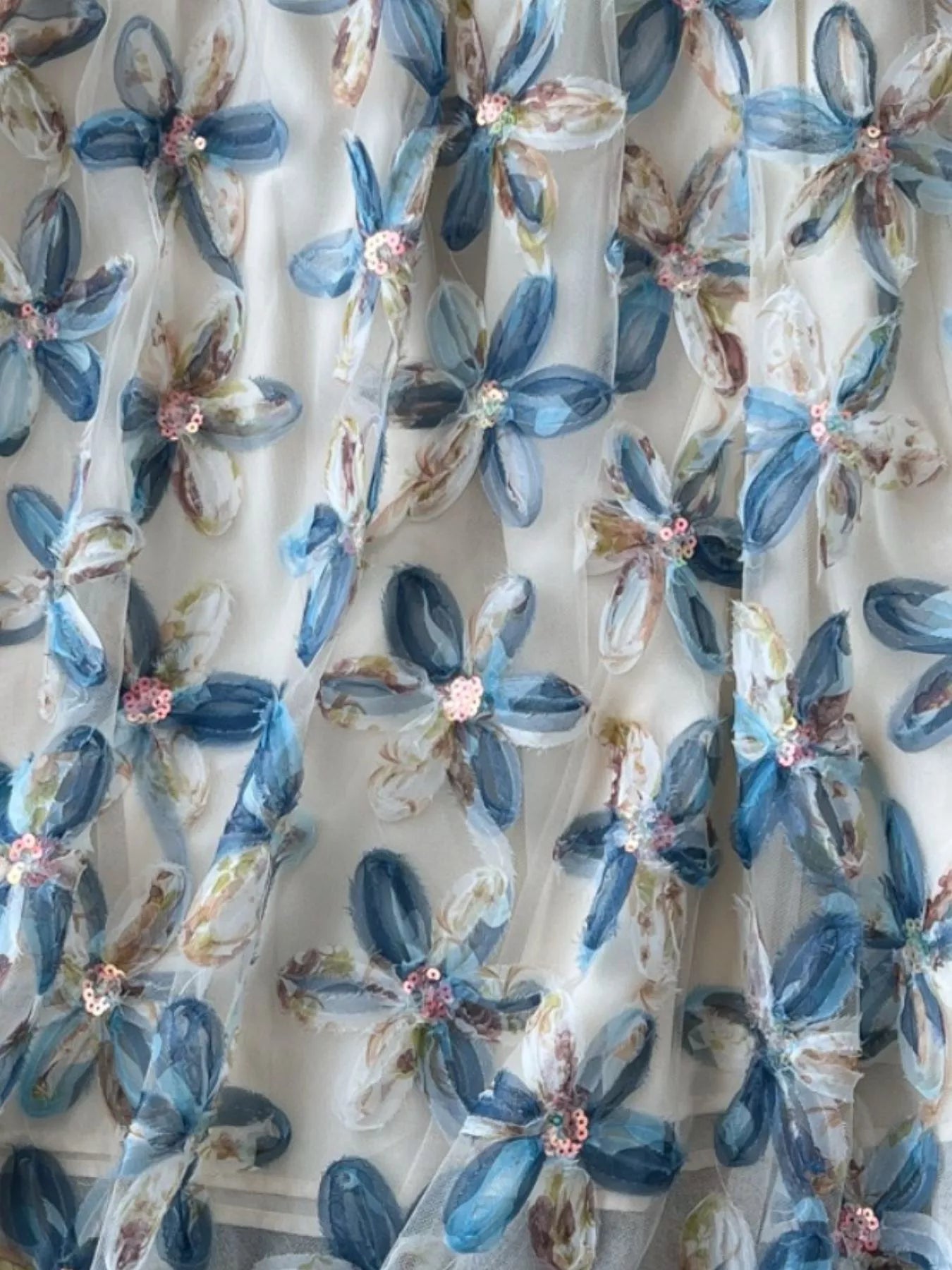 Floral Mesh Skirt for Women