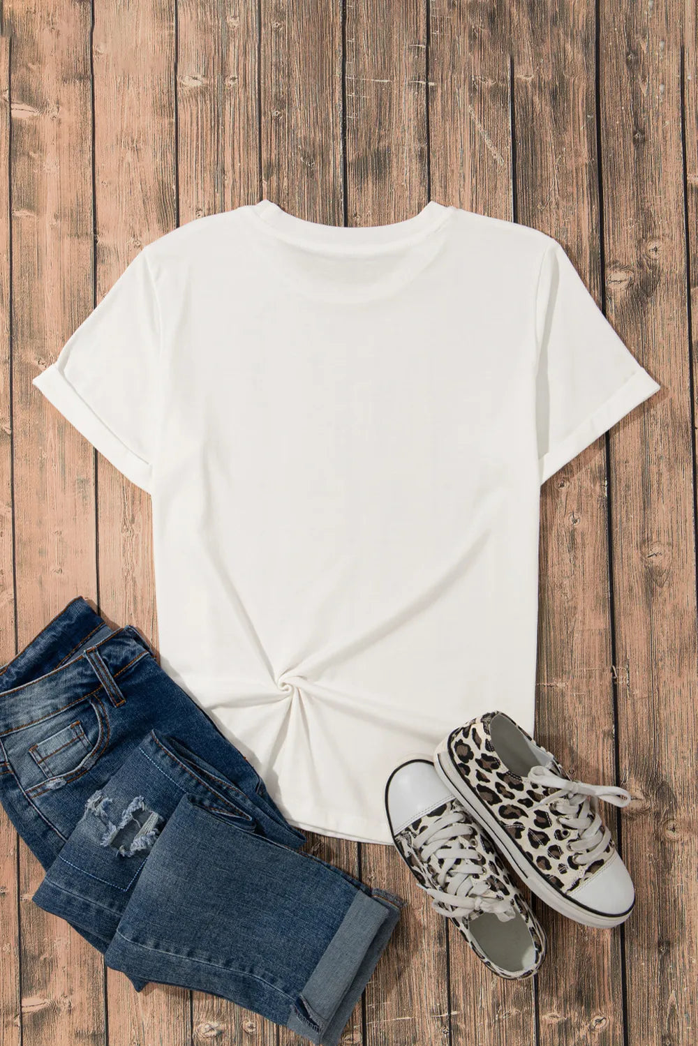 1776 Round Neck Short Sleeve T-Shirt for Women