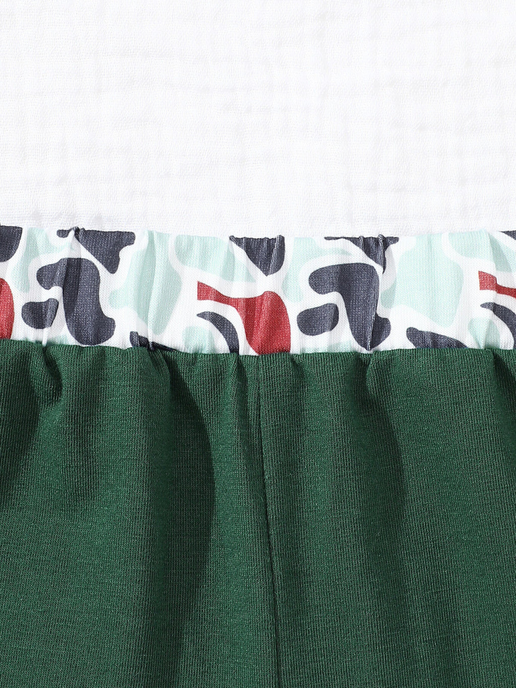 Button Detail Polo Shirt & Shorts Set in Sage for Boys