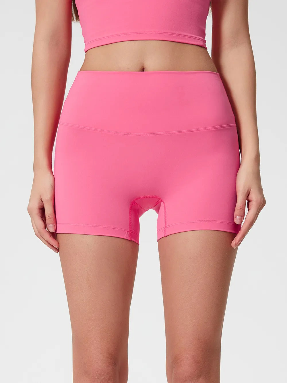 High Waist Active Shorts in Deep Dark Green in Dark Blue for Women