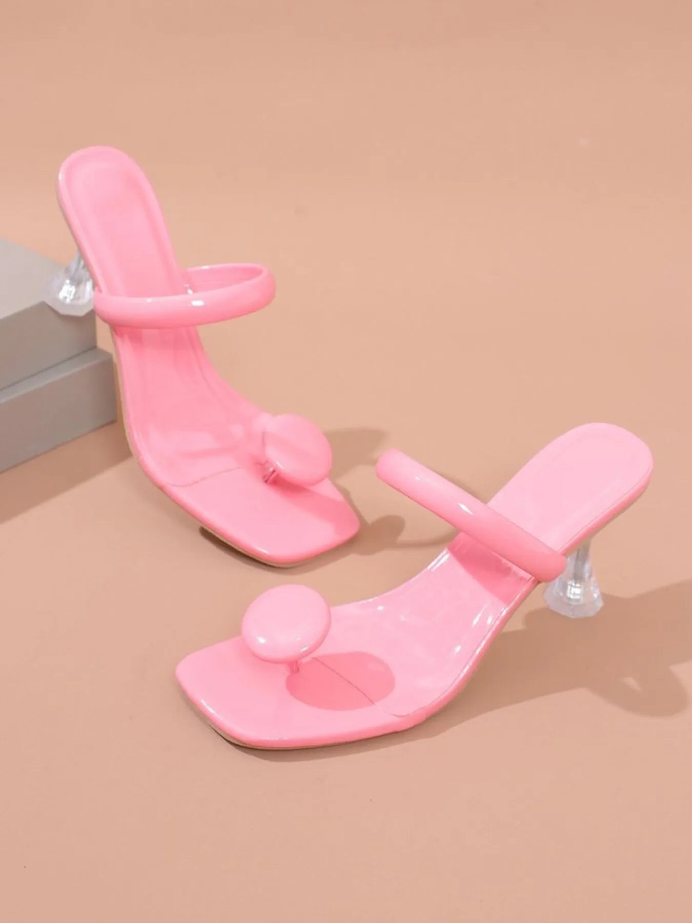 Jelly Ring Toe Sandals in Yellow for Women