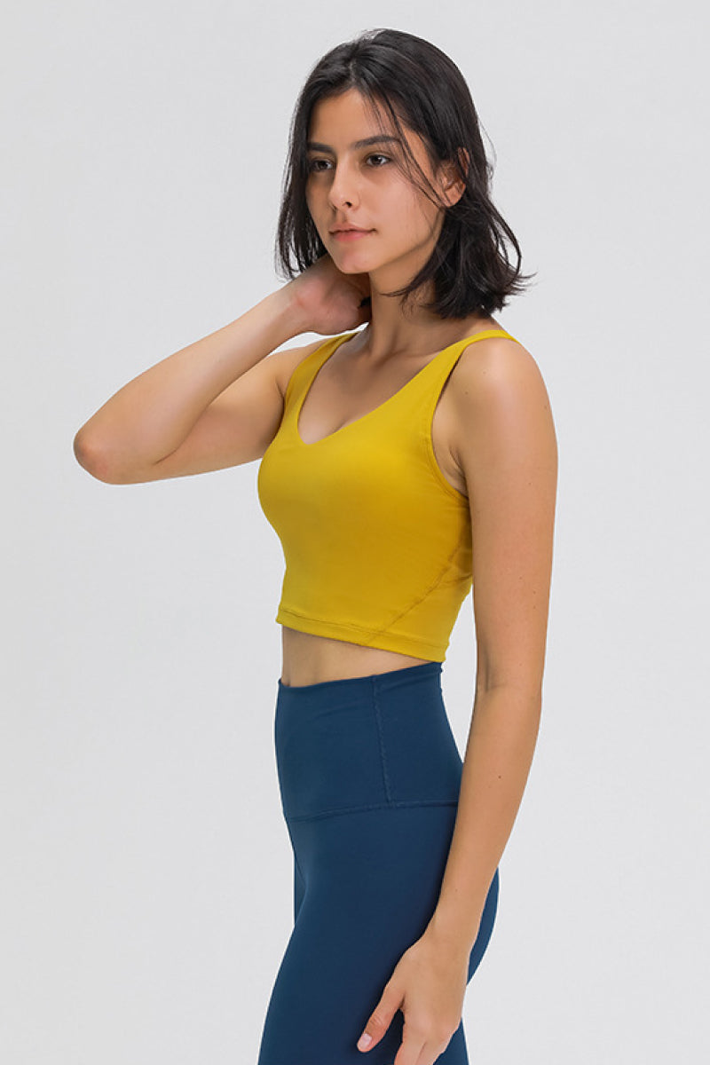 Scoop Back Sports Bra in Mauve for Women