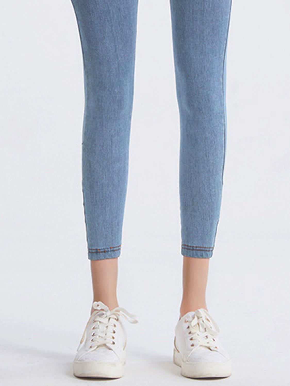 Wide Waistband Sports Leggings in Dark in Medium for Women