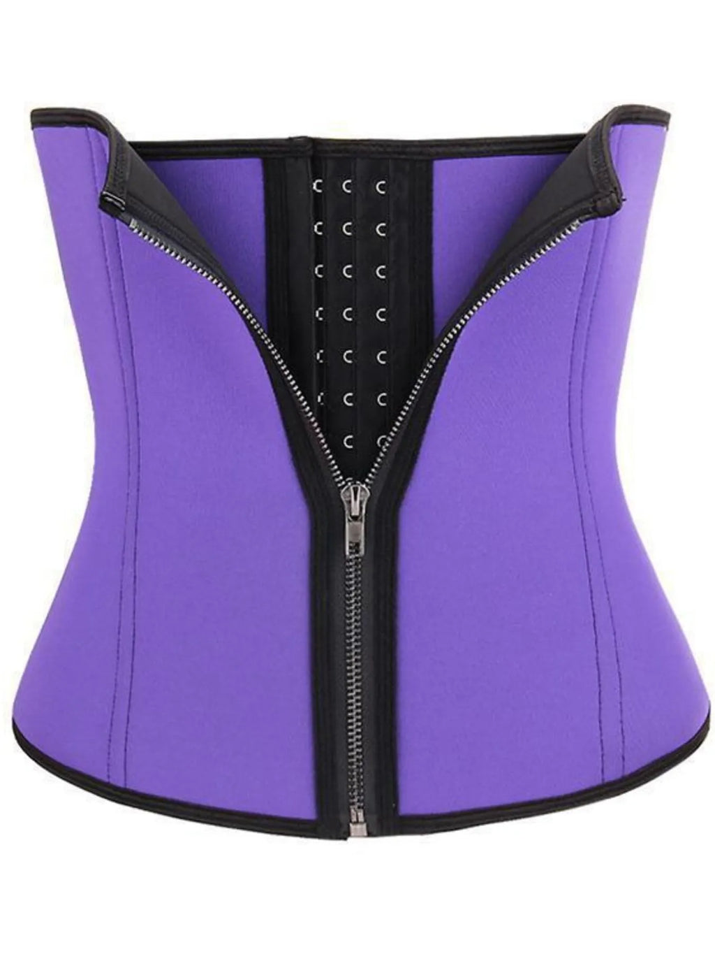 Zipper Shaping Band with Hook and Eye Closure Plus Size in Black for Women