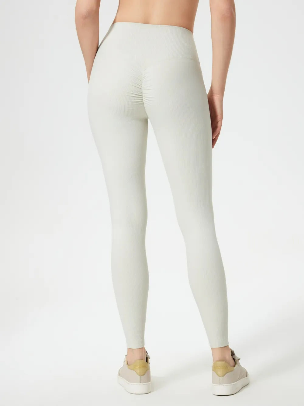 High Waist Active Leggings in White for Women