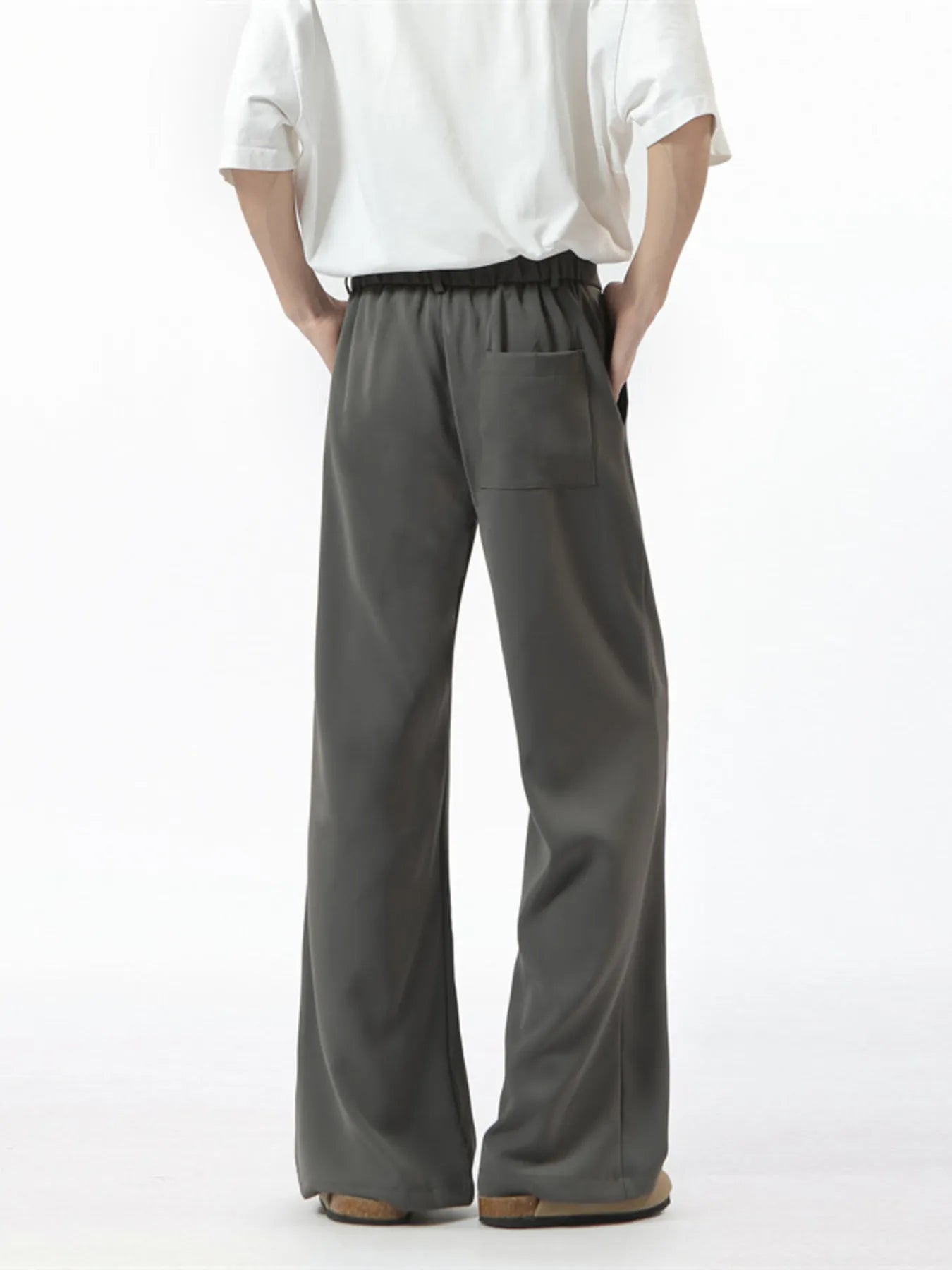 Wide Leg Pants Plus Size in Brown for Men
