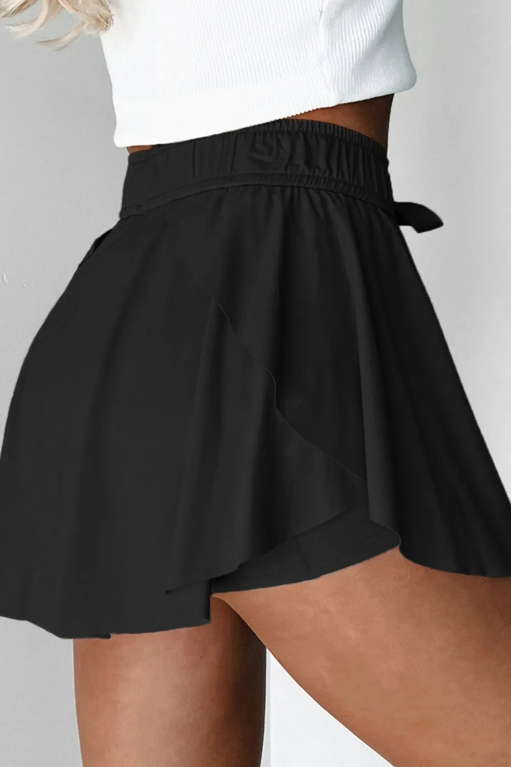 Drawstring Active Skorts for Women