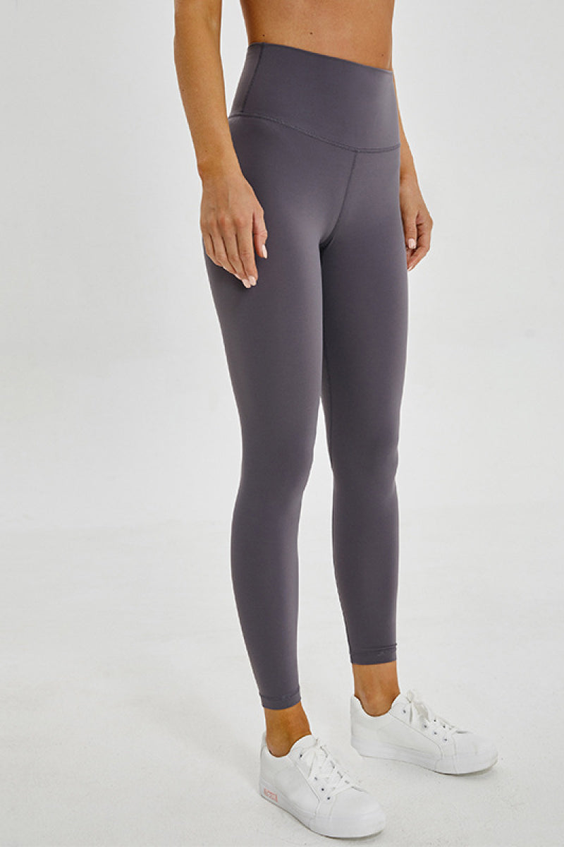 Wide Seamless Band Waist Sports Leggings in Black Cameflage for Women