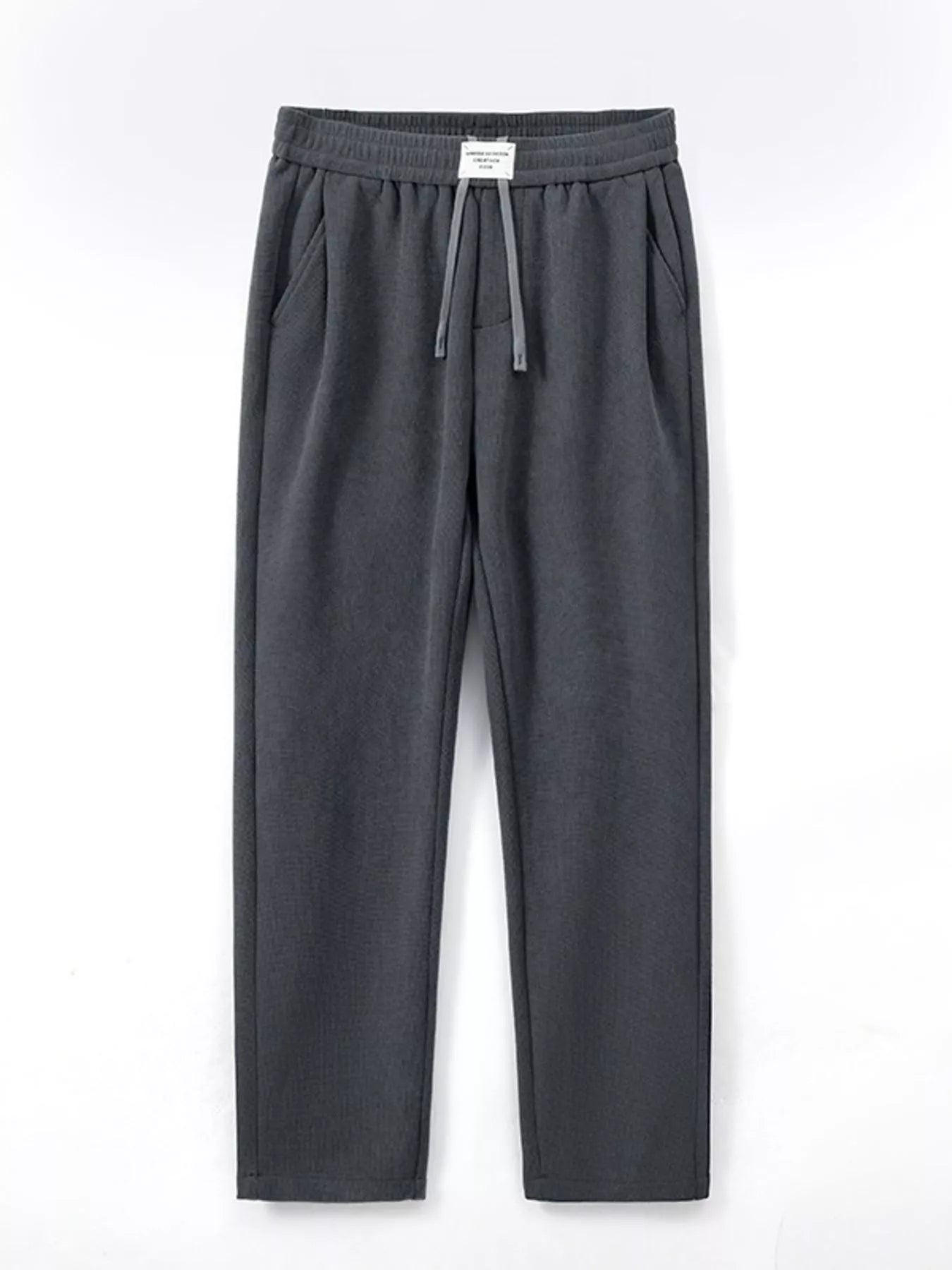 Wide Leg Pants in Dark Gray for Men