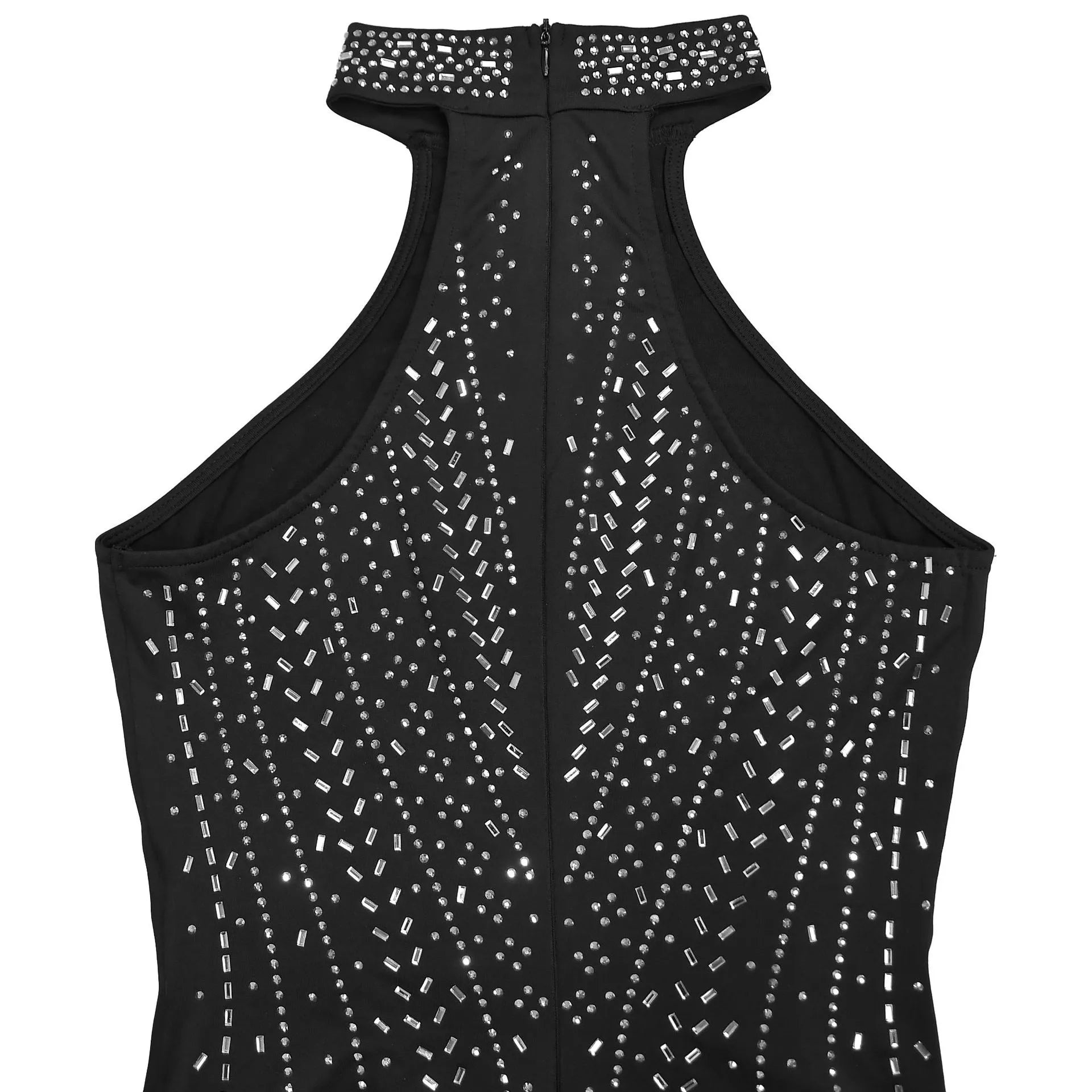 Sparkling Rhinestone Cutout Jumpsuit for Women