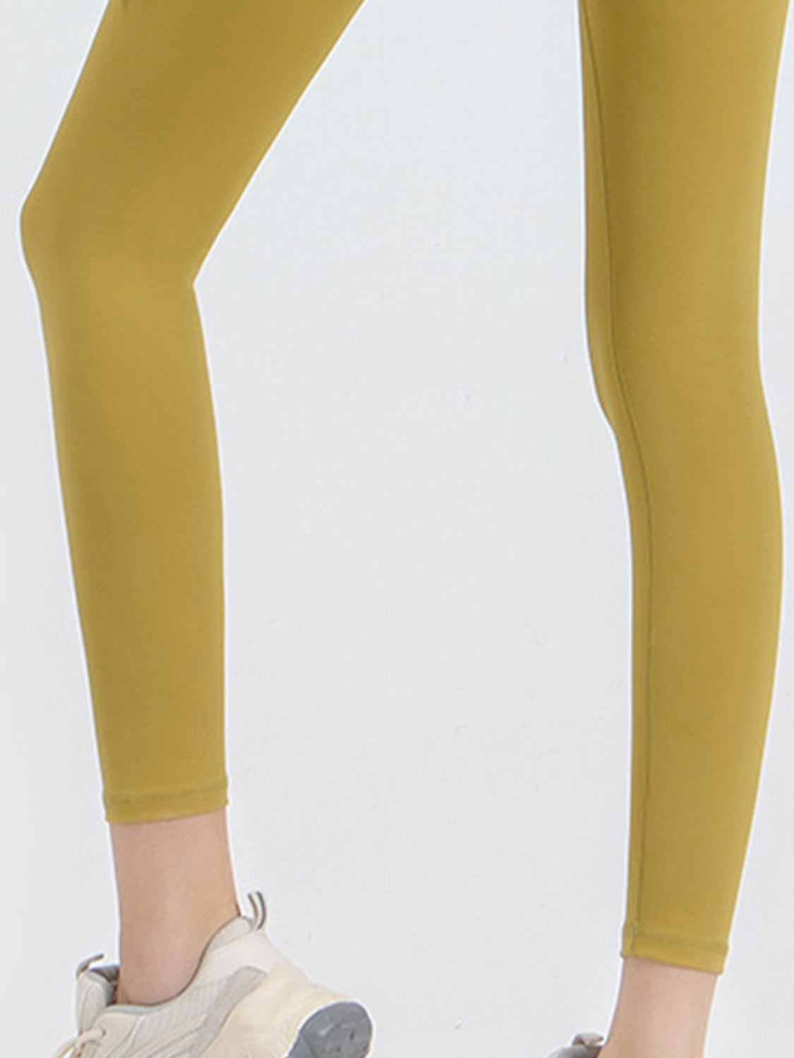 Wide Waistband Sports Leggings in Lilac in Burnt Coral for Women