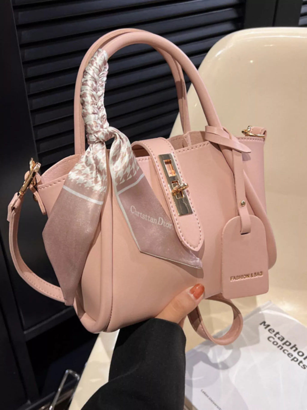 Top Handle Crossbody Bag in Pink for Women