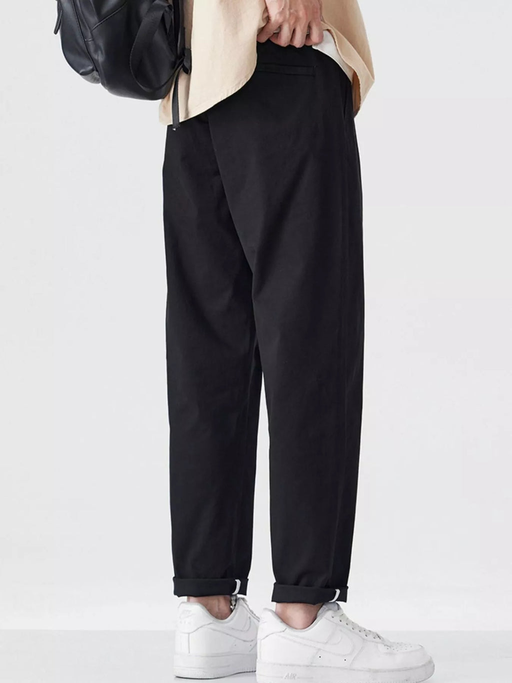 Loose Fit Pants in Khaki for Men