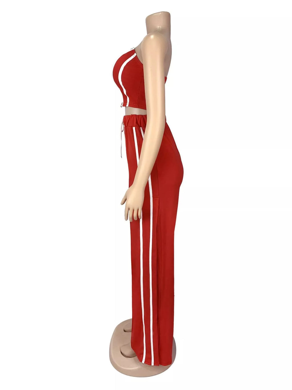 Sleeveless Tube Top and Wide Leg Pants Set for Women