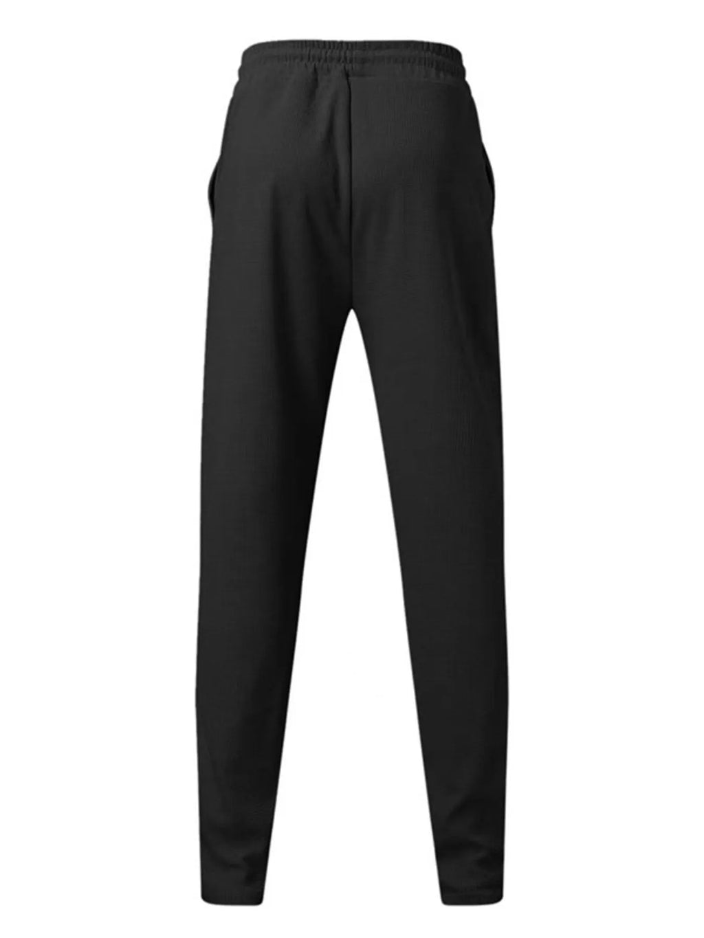 Zip Up Top and Pants Set Plus Size in White for Men