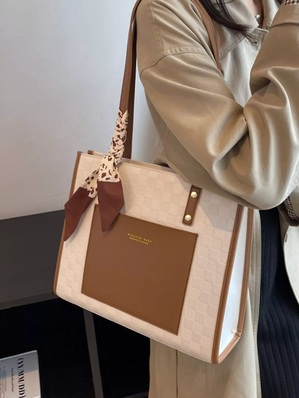 Color Block Shoulder Bag for Women