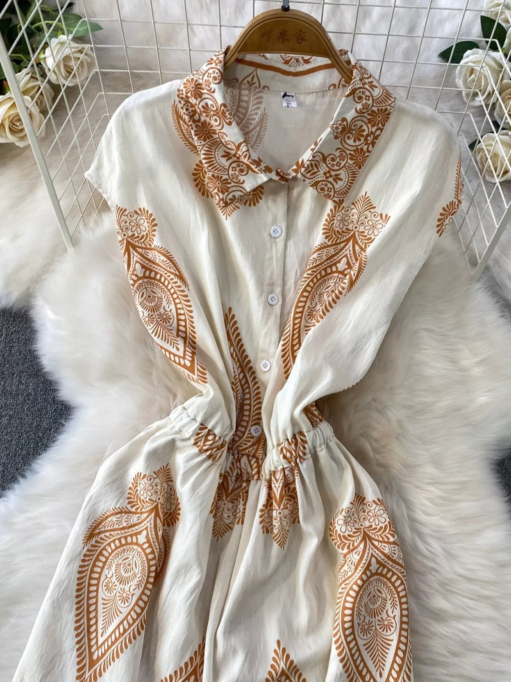 Green Button Front Wide Leg Jumpsuit for Women
