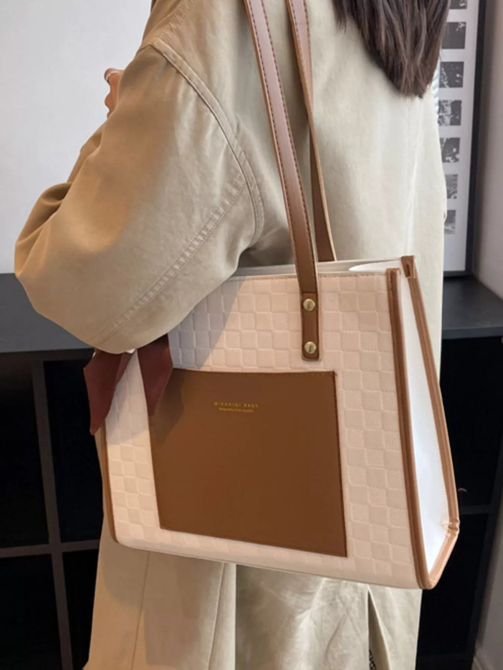 Color Block Shoulder Bag for Women