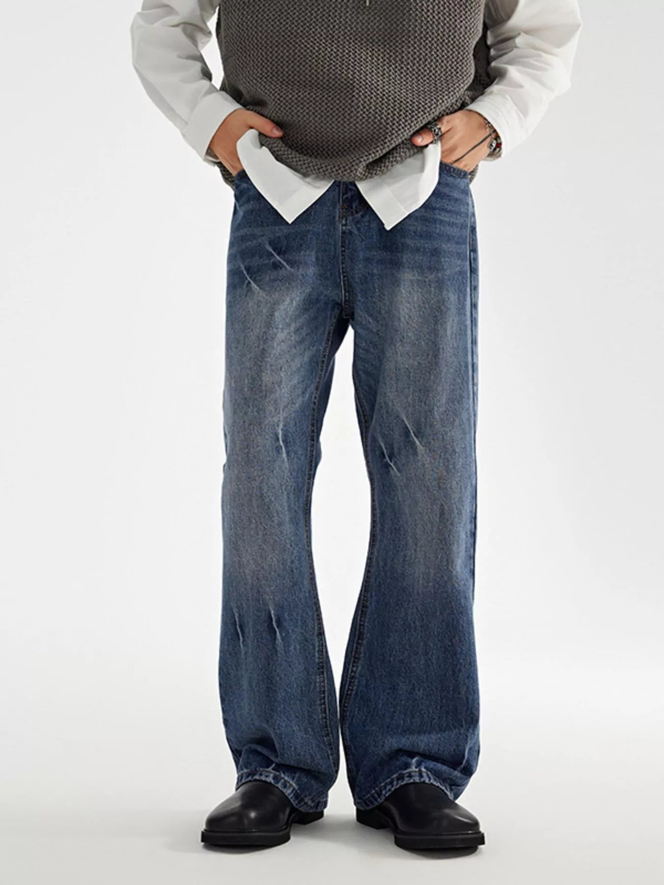 Wide Leg Jeans in Classic in Blue for Men