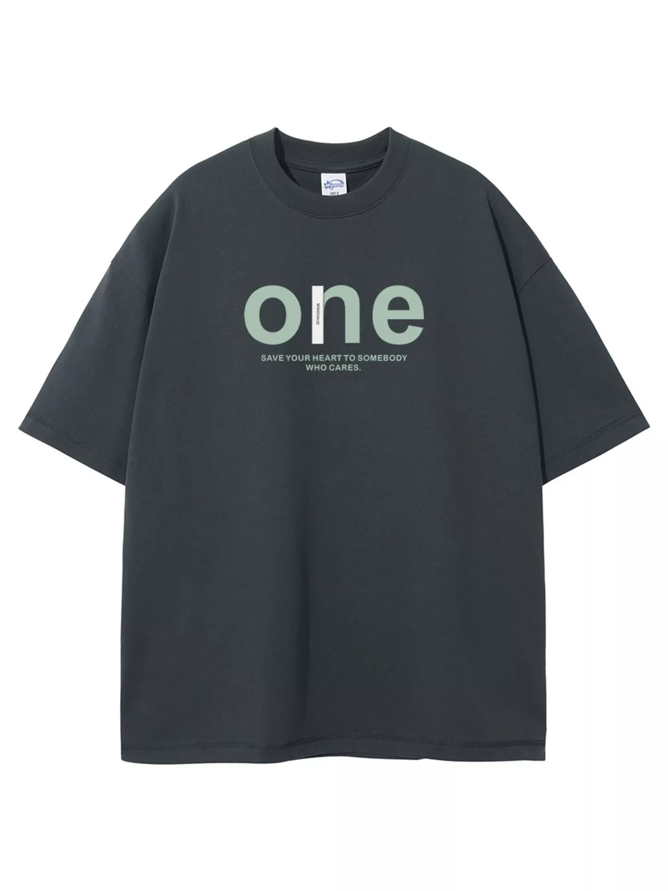 Casual Letter Graphic Short Sleeve T-Shirt Plus Size in Brown for Men