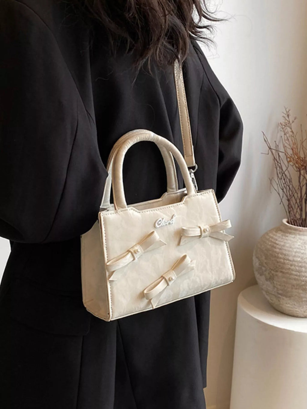 Bow Decor Crossbody Bag for Women