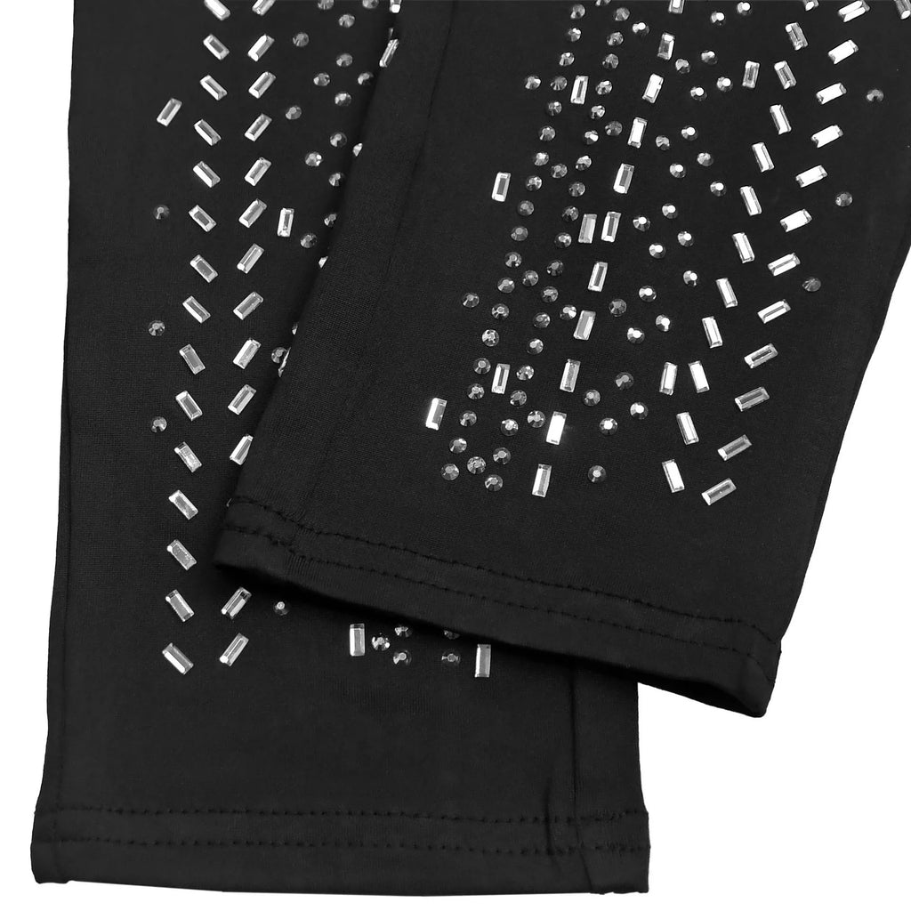Sparkling Rhinestone Cutout Jumpsuit for Women