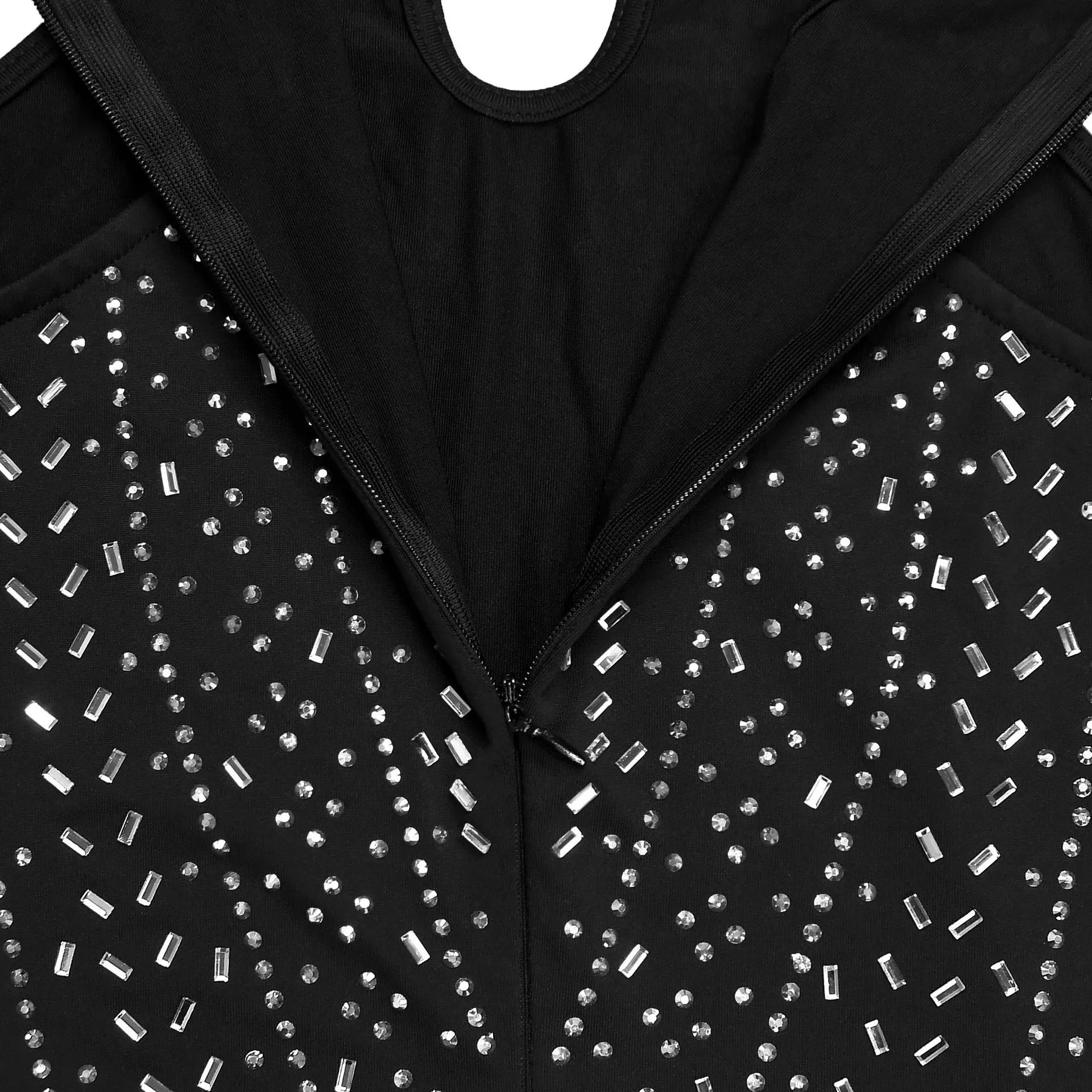 Sparkling Rhinestone Cutout Jumpsuit for Women
