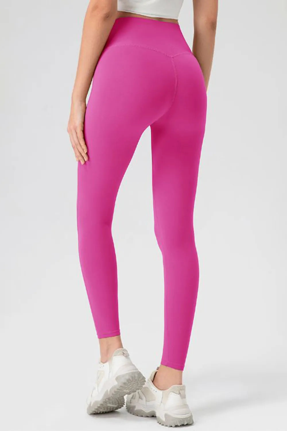 High Waist Skinny Active Pants in Black for Women